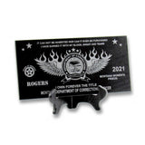 Black Table Easel for 6x12 Plaque or Memorial