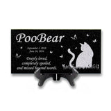 Black Table Easel for 6x12 Plaque or Memorial