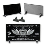 Black Table Stands for 6x12 Granite Plaque or Memorial