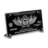 Black Table Stands for 6x12 Granite Plaque or Memorial