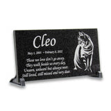 Black Table Stands for 6x12 Granite Plaque or Memorial