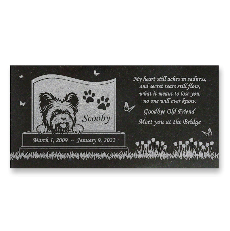 Exhart Dog Memorial Marker 11.75 in. x 11.75 in. x 0.875 in. Dog