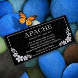 Personalized Cat or Dog Memorial - Granite Stone Pet Grave Marker - 6x12 - Apache