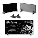 Personalized Cat Memorial - Granite Stone Pet Grave Marker - 6x12 - Buttercup