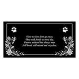 Personalized Cat Memorial - Granite Stone Pet Grave Marker - 6x12 - Cinnamon