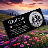 Personalized King Charles Cavalier Memorial - Granite Pet Memorial - 6x12 - Dottie