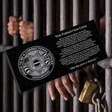 The Forgotten Cops - Laser Engraved - Black Granite Plaque - Correctional Officer Coin 1