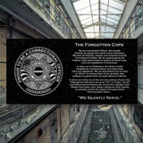 The Forgotten Cops - Laser Engraved - Black Granite Plaque - Correctional Officer Coin 1