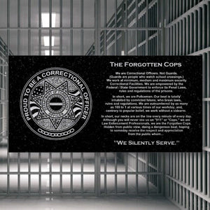 The Forgotten Cops - Laser Engraved - Black Granite Plaque - Correctional Officer Coin 1