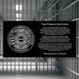 The Forgotten Cops - Laser Engraved - Black Granite Plaque - Correctional Officer Coin 1