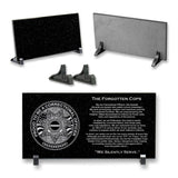 The Forgotten Cops - Laser Engraved - Black Granite Plaque - Correctional Officer Coin 1