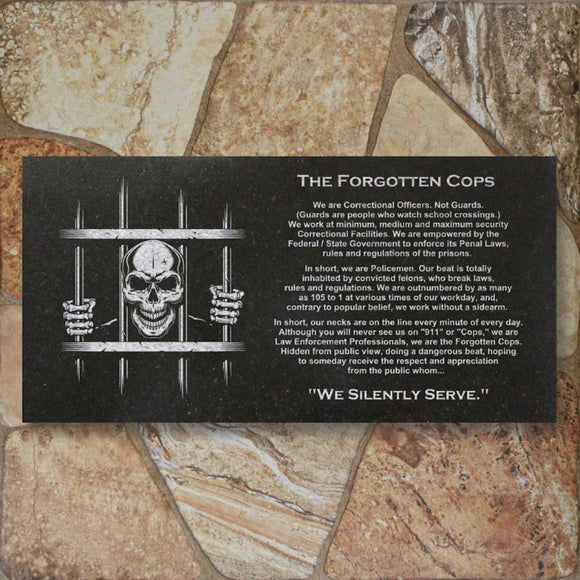 THE FORGOTTEN COPS with SKULL and BARS