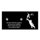 Personalized Cat Memorial - Granite Stone Pet Grave Marker - 6x12 - Maiden