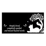 Personalized Cat Memorial - Granite Stone Pet Grave Marker - 6x12 - Pipsqueak