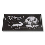 MONTANA STATE PLAQUE with a MOOSE IMAGE