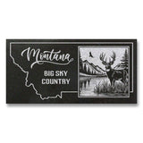 MONTANA STATE PLAQUE with a BUCKY DEER IMAGE