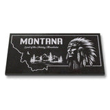 MONTANA STATE PLAQUE with a NATIVE AMERICAN IMAGE