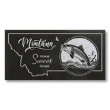 MONTANA STATE PLAQUE with a RIVER TROUT