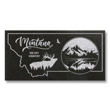 MONTANA STATE PLAQUE with an ELK SILHOUETTE