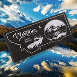 MONTANA STATE PLAQUE with an ELK SILHOUETTE