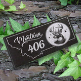 MONTANA STATE PLAQUE with a 406 - BUCKY DEER