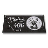 MONTANA STATE PLAQUE with a 406 - BUCKY DEER