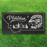 MONTANA STATE PLAQUE with an EAGLE IMAGE