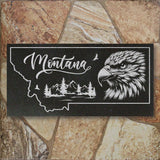 MONTANA STATE PLAQUE with an EAGLE IMAGE