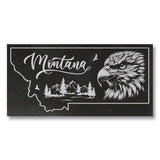 MONTANA STATE PLAQUE with an EAGLE IMAGE