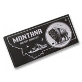 MONTANA STATE PLAQUE with a BUFFALO IMAGE