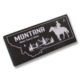 MONTANA STATE PLAQUE with a COWBOY SILHOUETTE