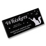 Personalized Cat Memorial - Granite Stone Pet Grave Marker - 6x12 - Whiskers