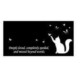 Personalized Cat Memorial - Granite Stone Pet Grave Marker - 6x12 - Whiskers