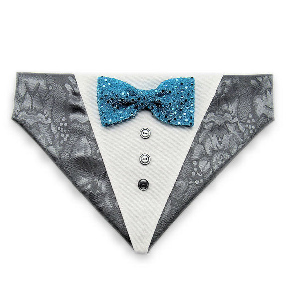 Dog Bandana with Bow Tie - 