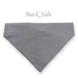 Dog Bandana with Bow Tie - "Gray Tuxedo with Blue Bow Tie"