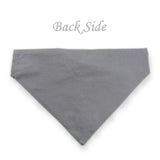 Dog Bandana with Bow Tie - "Gray Tuxedo with Red Bow Tie"