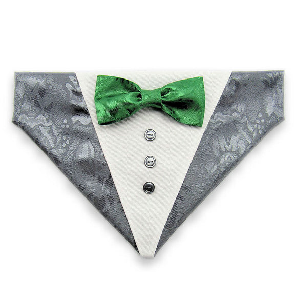 Dog Bandana with Bow Tie - 