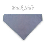 Dog Bandana with Bow Tie - "Gray Tuxedo with Gray Bow Tie"