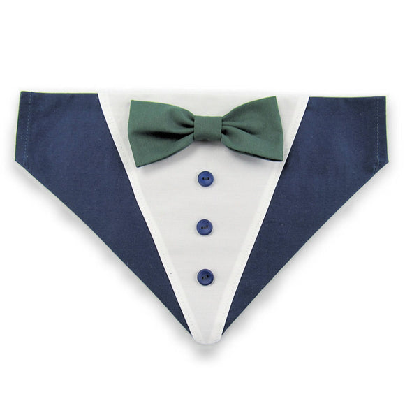 Dog Bandana with Bow Tie - 