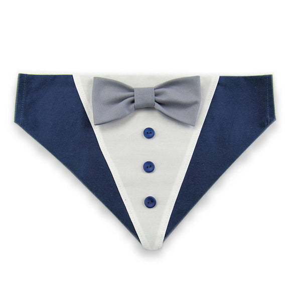 Dog Bandana with Bow Tie - 