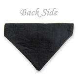 Dog Bandana with Bow Tie - "Black Tuxedo with Red Bow Tie"