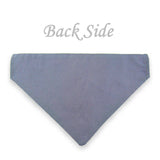 Dog Bandana with Bow Tie - "Gray Tuxedo with Green Bow Tie"