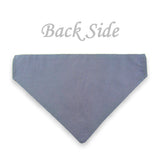 Dog Bandana with Bow Tie - "Gray Tuxedo with Pink Bow Tie"