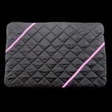 Handmade Black and Pink Rectangular Pet Mat