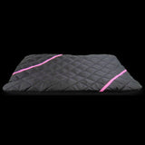 Handmade Black and Pink Rectangular Pet Mat