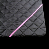 Handmade Black and Pink Rectangular Pet Mat