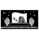 Irish Setter Personalized Dog Memorial - Granite Stone Pet Grave Marker - 6x12 - Brandy