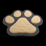 Handmade Black and Brown Paw Print Pet Mat