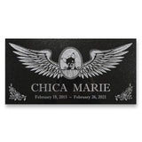 Chihuahua Personalized Dog Memorial - Granite Stone Pet Grave Marker - 6x12