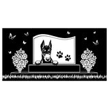 Doberman Personalized Dog Memorial - Granite Stone Pet Grave Marker - 6x12